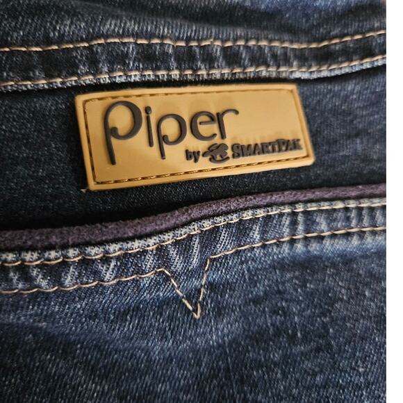 Piper by Smartpak Girls 22R Blue Denim Equestrian Riding Jeans Breeches Pants - Picture 4 of 15